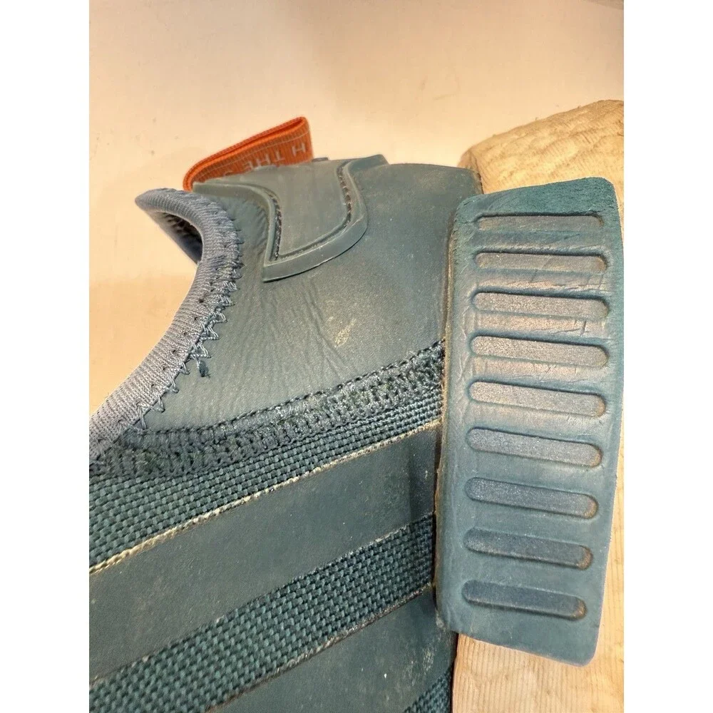Adidas NMD R1 Trail Boost Shoes Teal Orange Men’s US 8.5 Gum Sole Sneakers
